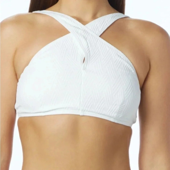 Vince Camuto Swim Wrap High Neck Bikini Top (M) & Classic Bikini Bottom (L) - Picture 10 of 11